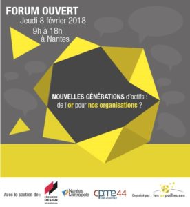 Invitation Forum Ouvert Nouvelles Générations d'actifs - Nantes - Les Orpailleuses